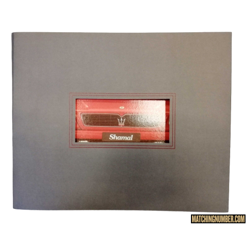  Catalogo stampa originale Maserati Shamal - Press catalogue