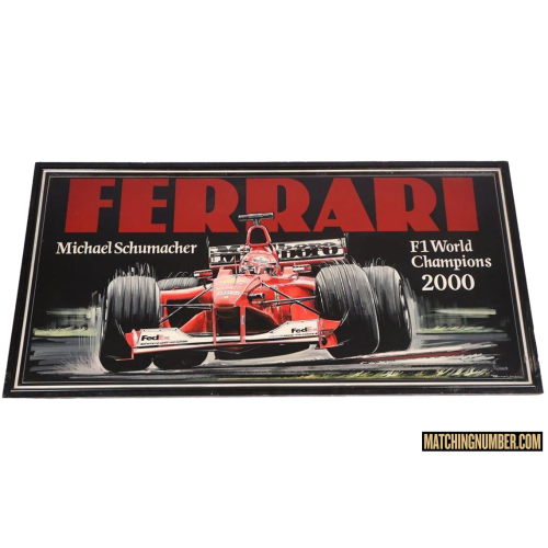 Dipinto ad olio Formula 1 Michael Schumacher Ferrari