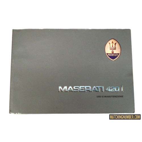 Libretto uso e manutenzione Maserati 420i 