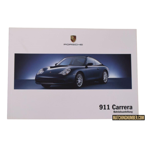 Manuale del proprietario Porsche 911 Carrera modello 996