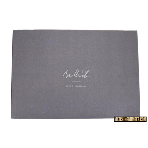 Manuale di istruzioni Pininfarina Battista