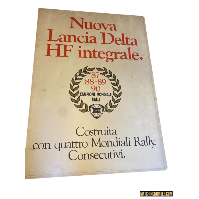 Cartelloni pubblicitari Lancia Delta campione del mondo(3 pz)