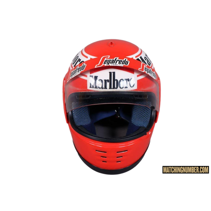 Casco Formula 1 Niki Lauda design Marlboro Segafredo