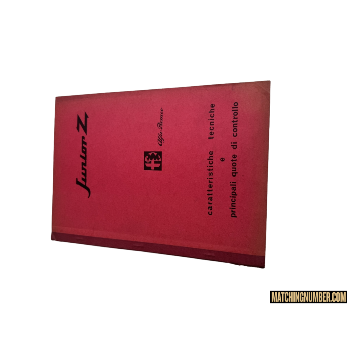 Libretto Alfa Romeo Junior Z
