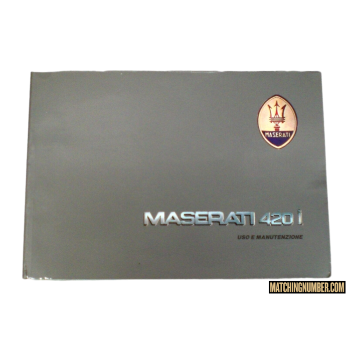 Libretto uso e manutenzione Maserati 420i 