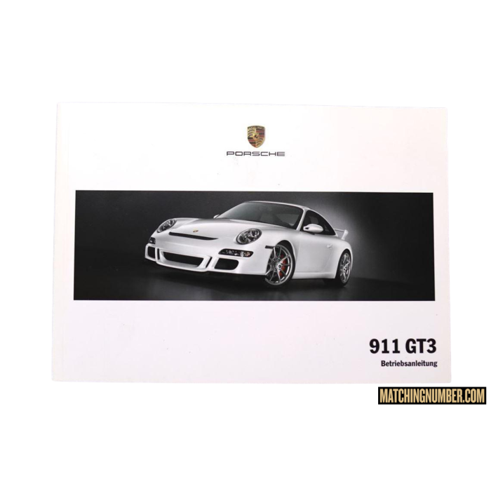 Porsche 911 GT3 Istruzioni operative Modello 997